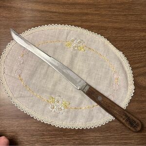 Vintage STA-Sharp 8” Filet Knife Wood Handle Stainless Steel Blade